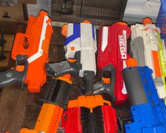 Nerf Toys W/ Attachments