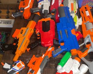 Nerf Toys W/ Attachments