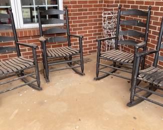 FOUR MATCHING ROCKERS