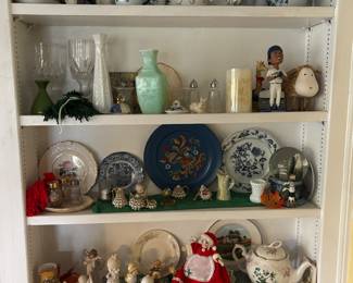 A large number of figurines, vases and china