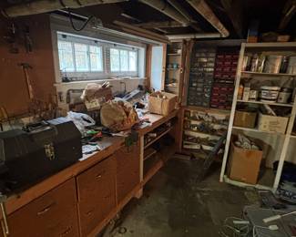 A bunch of tools and supplies