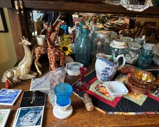 a closer look at items on the sideboard