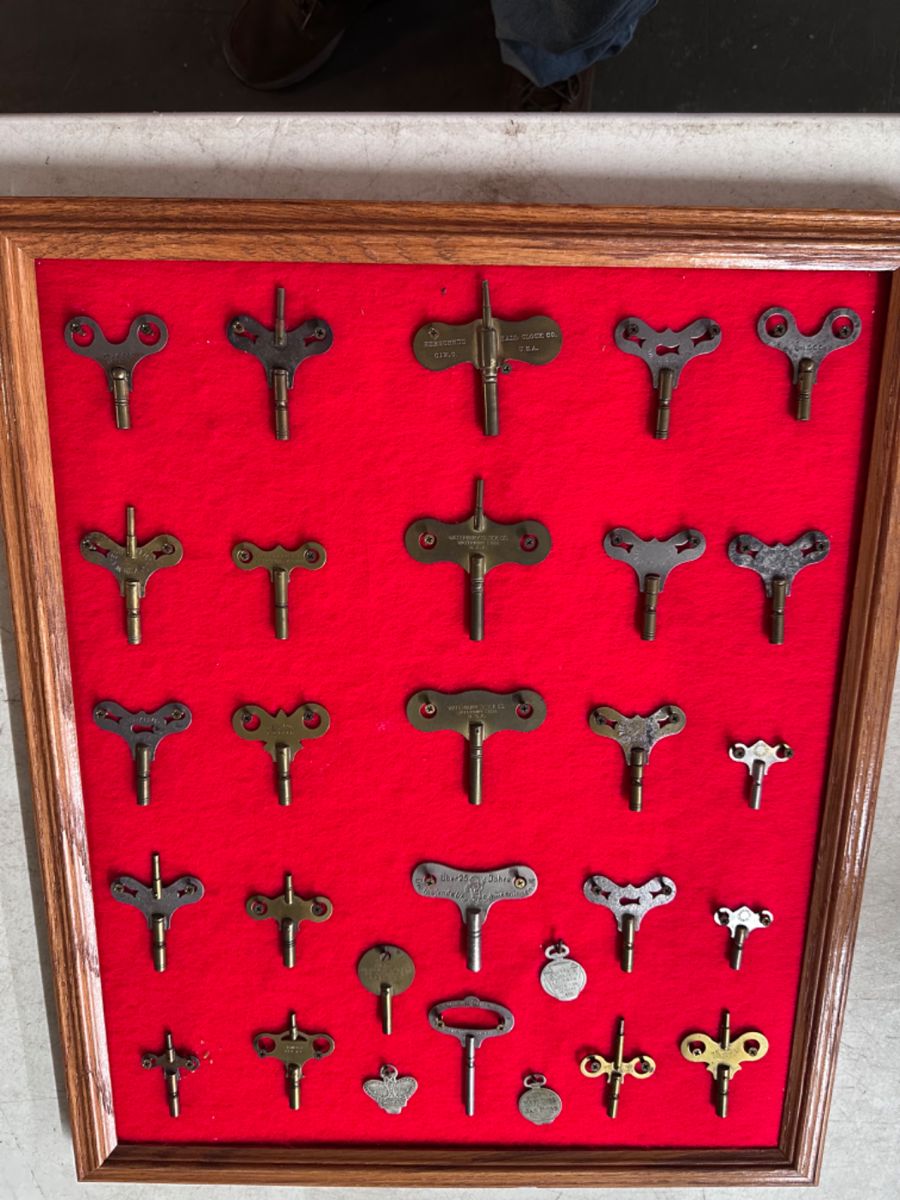 Framed Clock Keys