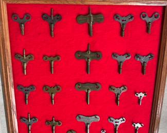 Framed Clock Keys