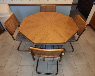 Retro laminate table and 4 chairs