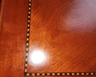 Inlay detail on file cabinet