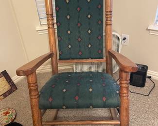 H.E. Vaughn Texas Wooden Rocker