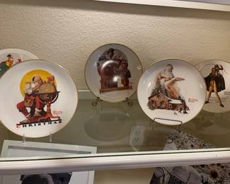 Collectors Plates by Norman Rockwell, G Harvey & Terry Redlin