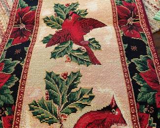 Tapestry Christmas Table runner by St Nicholas Square
