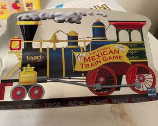 The Mexican Train Game in Tin case