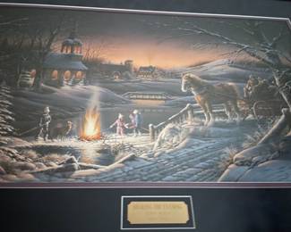 Sharing the Evening by Terry Redlin Framed Art Print with COA