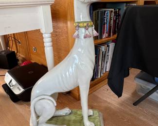 Italian Ceramic Whippet Greyhound