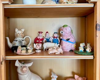 Ceramic pig collection