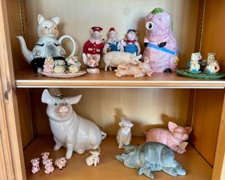Ceramic pig collection