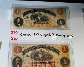 1862 Virginia Treasury Bill