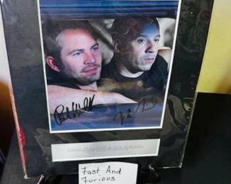 Fast & Furious signed print