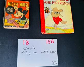 Vintage Mickey Book / Vintage Little Bear