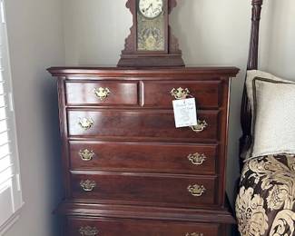 tall chest, clock