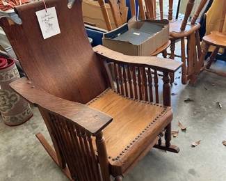 oak rocker, table and chairs, xbox
