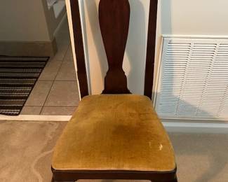 one of a set of 4 queen anne chairs