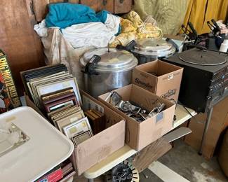 frames, pressure canners, stereo