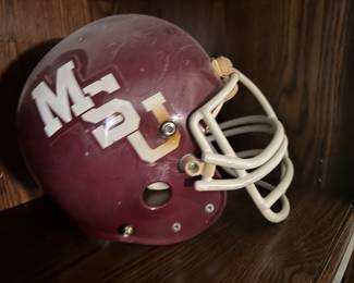 Authentic MSU Football Helmet from the 80’s (#16)