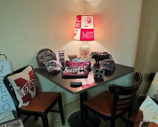 Vintage table with 4 chairs