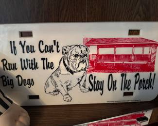 Bulldogs license Plate