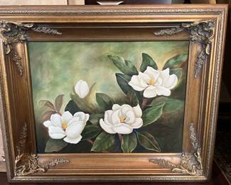 Original Oil Painting - Magnolia