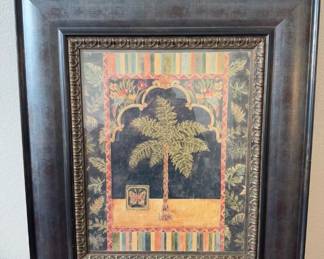 Z Gallerie Framed Topkapi Palm II Artwork	