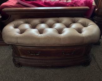 Bedside Chest Bench Storage Likely Michael Amini Cortina Collection #2	