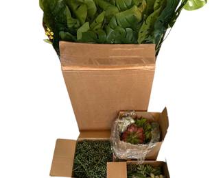 Large Collection of Artificial Greenery and Stems