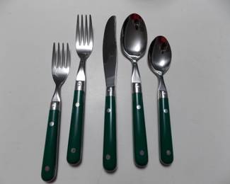 Green Handel  Stainless Flatware Service for 8