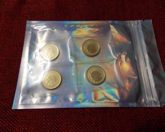 4 Gold 1/4 oz. Gold Coins