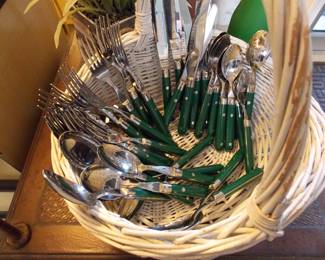 Green Handle Flatware