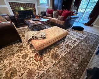 AREA RUG & OTTOMAN