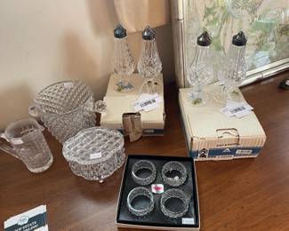 Waterford Salt and Pepper Shakers (A), Waterford Salt and Pepper Shakers (B)