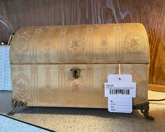 Vintage Jacquard Jewelry Box