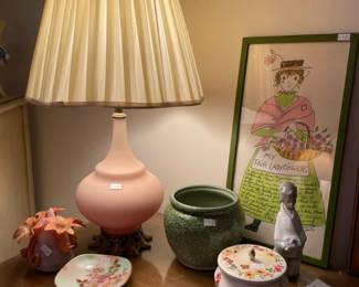 Lladro Nativity King, Planters, Table Lamp