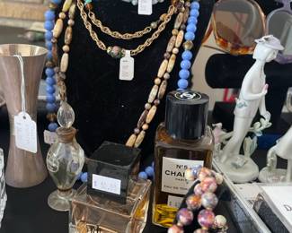 Beaded Necklaces, Perfumes, Sunglasses