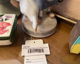 Royal Copenhagen Girl with Goose