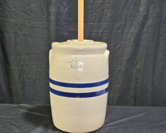 Vtg Robinson Ransbottom Blow Crown Butter Churn