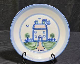 M.A. Hadley "Country Home" Dinner Plate