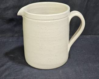 Tan Glazed Pottery Milk Jug