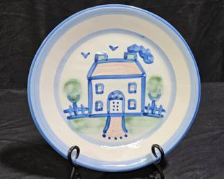 M.A. Hadley "Country Home" Dinner Plate