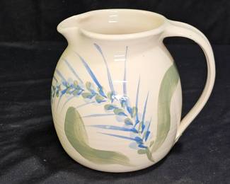 Hand Made & Painted Ceramic Pitcher