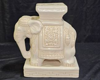 Asian Style Ceramic Elephant Candle Stand
