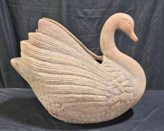 Extra Large Terracotta Swan Planter