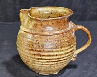 Deer Creek Pottery Brown Pitcher