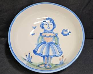 M.A. Hadley "Farmer's Wife" Serving Bowl